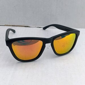 Knockaround Premiums Polarized Unisex Sunglasses-Black Matte Frame-Sunset Lenses